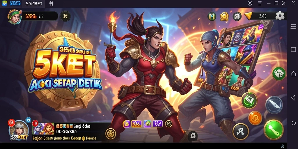 Tampilan gameplay seru dalam 55KBET yang penuh aksi.