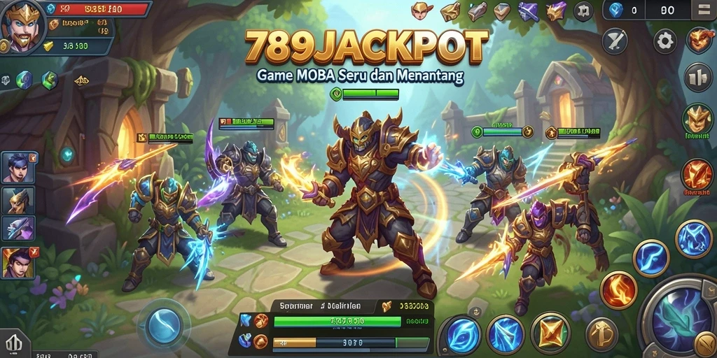Tampilan gameplay seru dari 789JACKPOT di arena MOBA.
