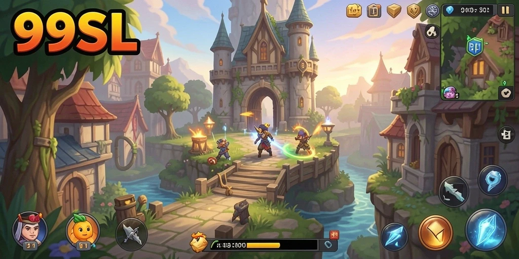 Tampilan gameplay menari di Tower Defense yang menegangkan.
