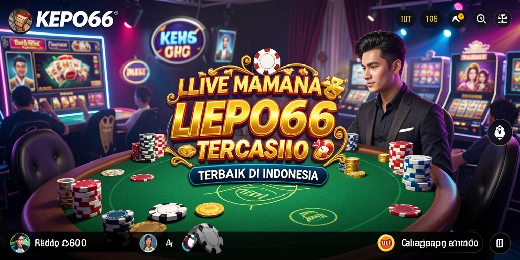 Screenshot gameplay KEPO66 dengan dealer langsung yang profesional.