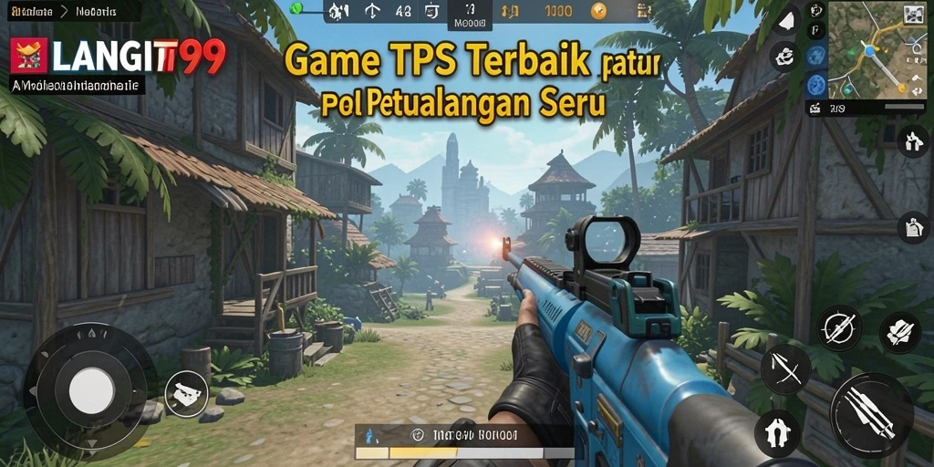 Screenshot menunjukkan aksi seru di medan perang LANGIT99.