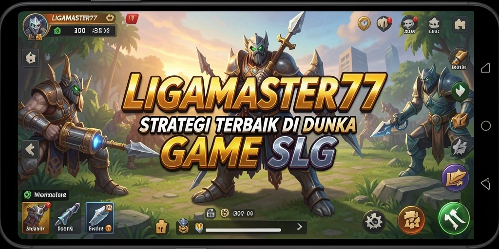 Tampilan gameplay menakjubkan dari LIGAMASTER77 dengan aksi strategis.