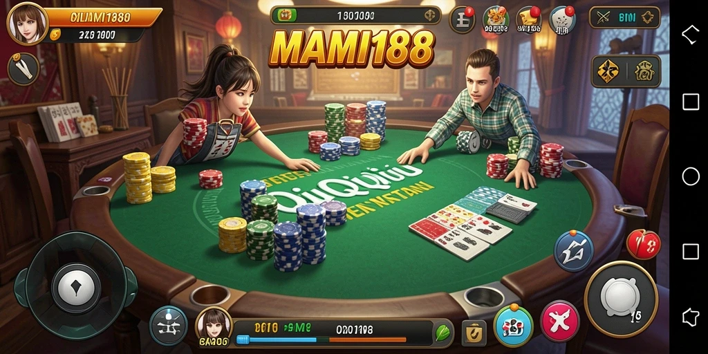Screenshot gameplay QiuQiu yang menarik dan mendebarkan.