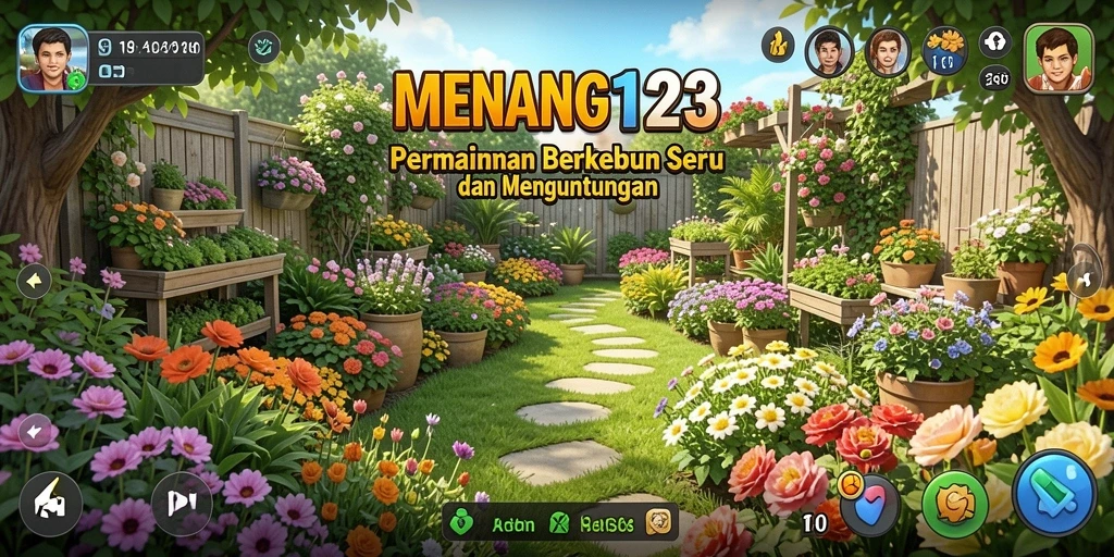 Tampilan menawan dari gameplay MENANG123 dengan ladang yang hijau.