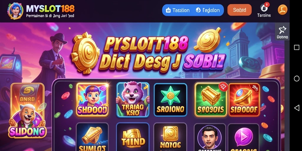 Tampilan screenshot gameplay MYSLOT188 yang penuh warna dan atraktif.