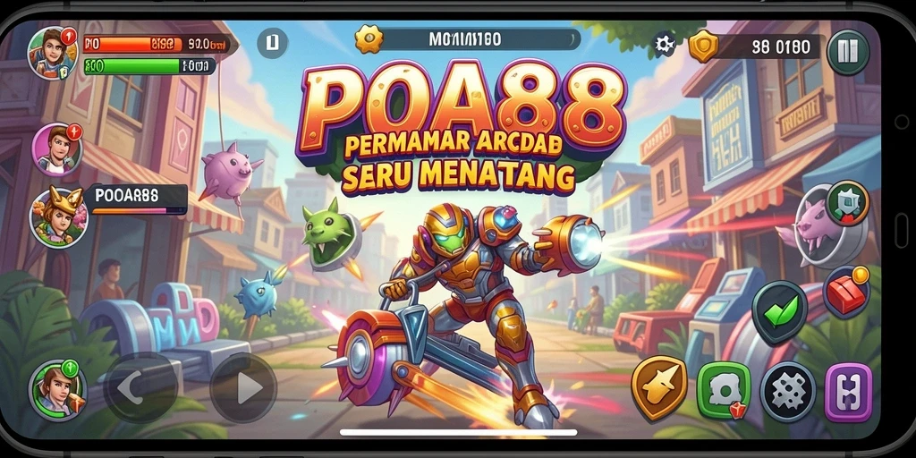 Tampilan menarik gameplay seru POA88 dalam genre Arcade.