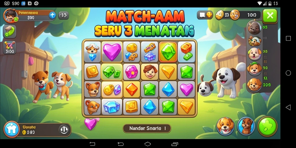 Gameplay S80 dengan grafis cerah dalam setiap level.