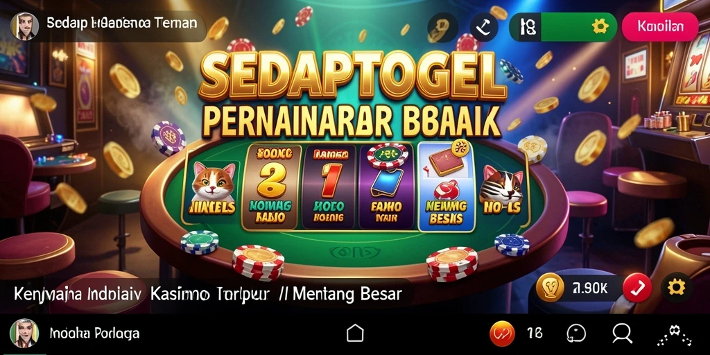 Tampilan gameplay menarik di aplikasi Kasino SEDAPTOGEL.